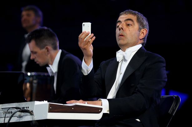 Actor+Rowan+Atkinson+performs+during+the+Opening+Ceremony+at+the+2012+Summer+Olympics