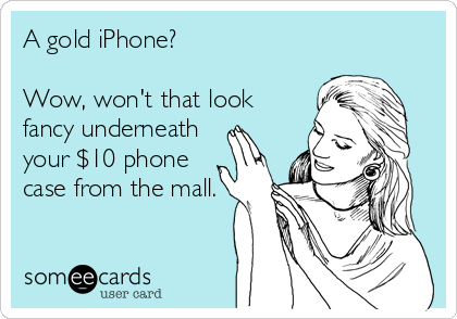 Gold iPhone